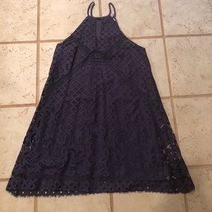 Navy lace dress